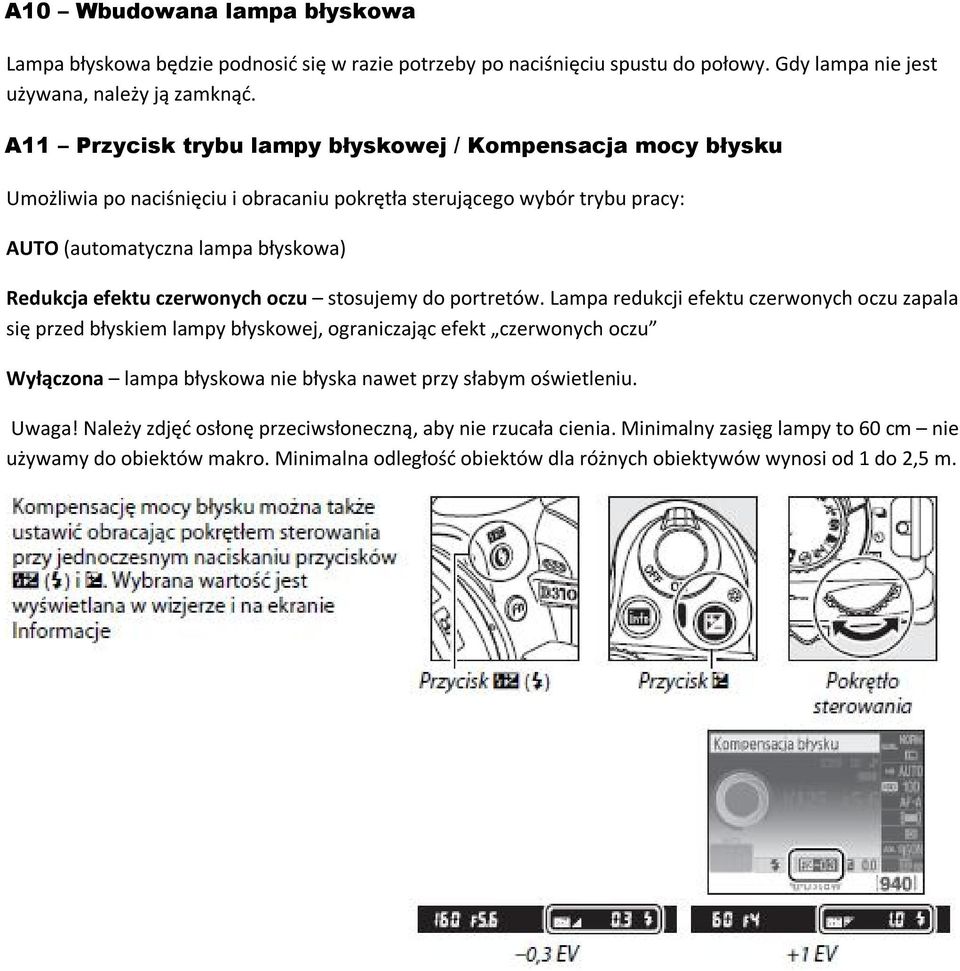 czerwonych oczu stosujemy do portretów.