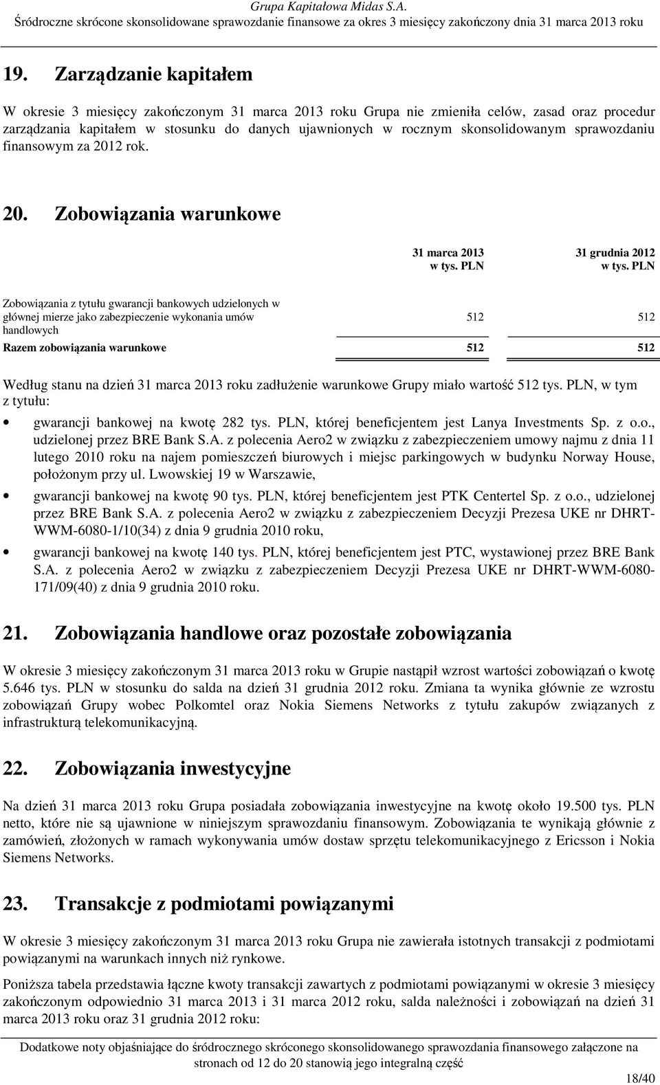 skonsolidowanym sprawozdaniu finansowym za 201