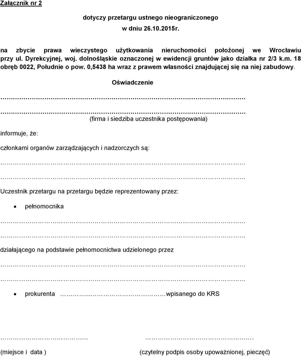 REGULAMIN ZBYCIA NIERUCHOMOŚCI W TRYBIE NIEOGRANICZONEGO PRZETARGU USTNEGO  - PDF Darmowe pobieranie