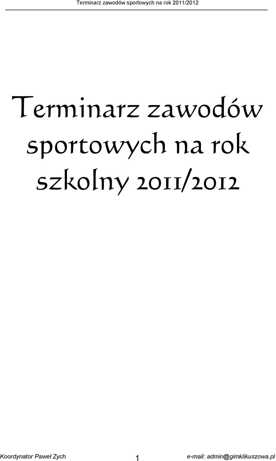 sportowych na