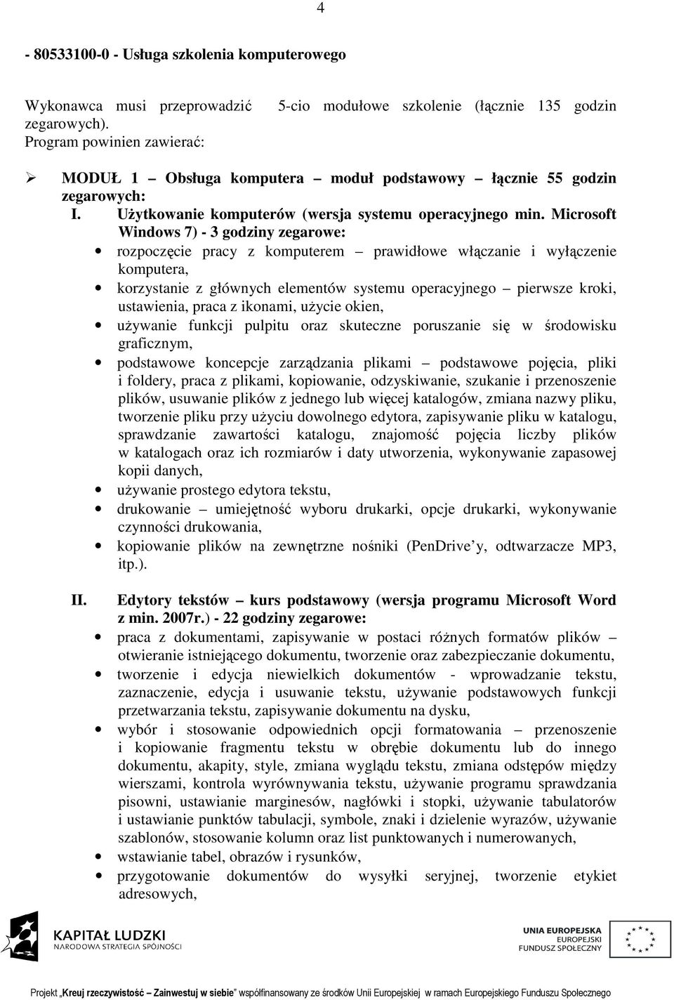 Użytkowanie komputerów (wersja systemu operacyjnego min.