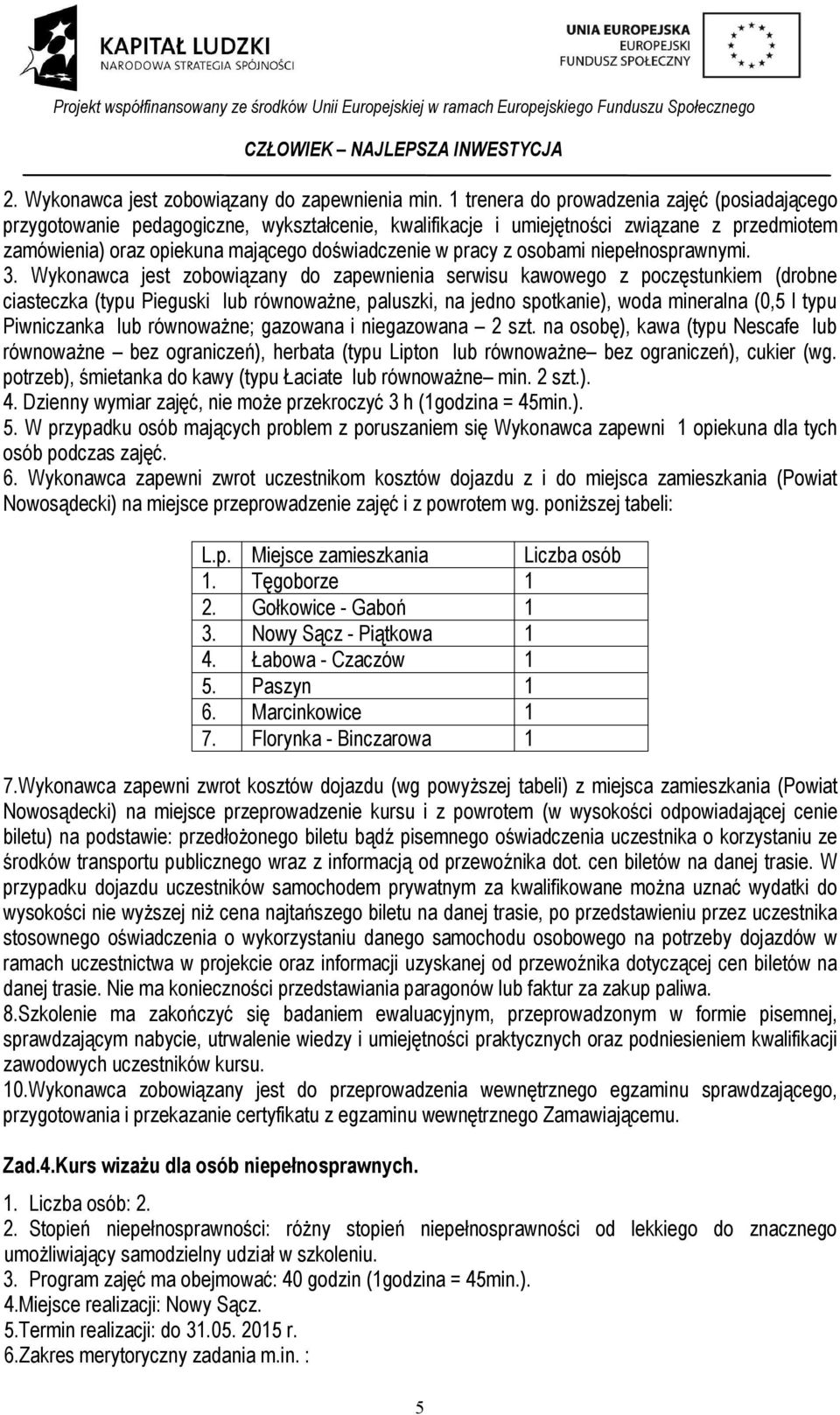 osobami niepełnosprawnymi. 3.