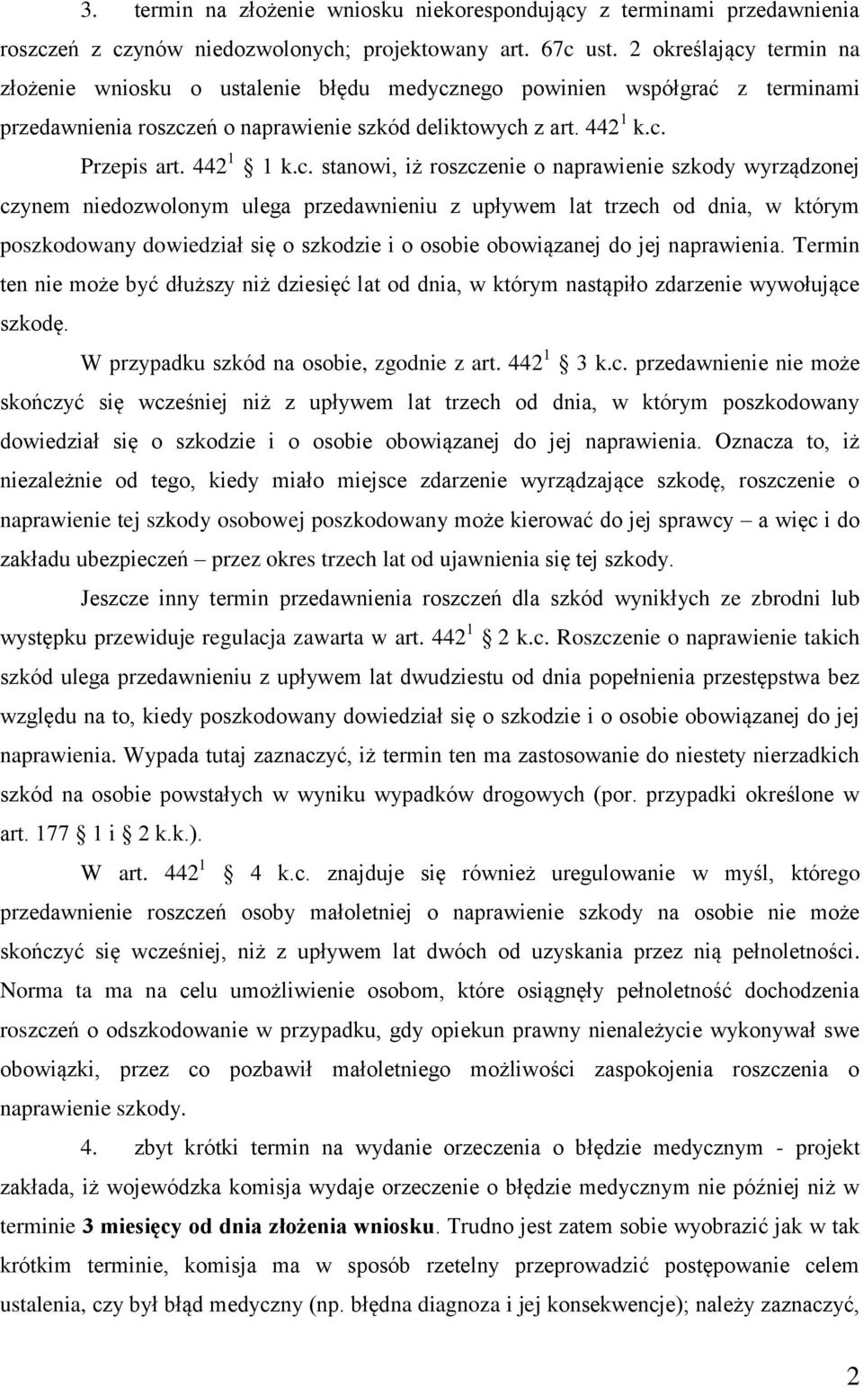 termin na złożenie wniosku o ustalenie błędu medycz