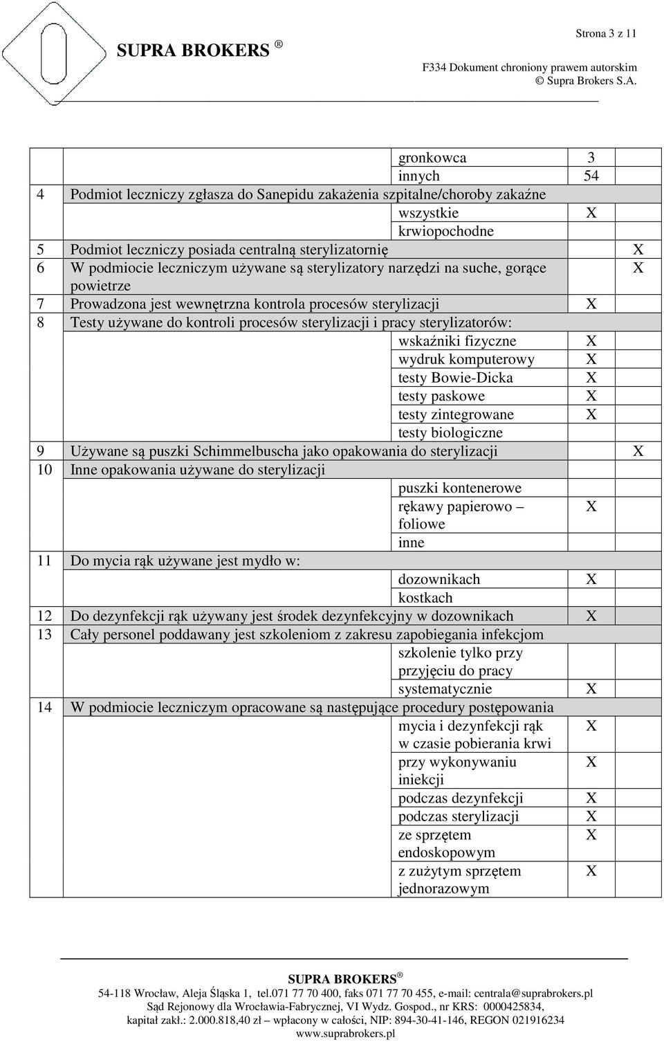 sterylizatorów: wskaźniki fizyczne wydruk komputerowy testy Bowie-Dicka testy paskowe testy zintegrowane testy biologiczne 9 Używane są puszki Schimmelbuscha jako opakowania do sterylizacji 10 Inne