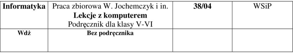 Lekcje z komputerem Podręcznik