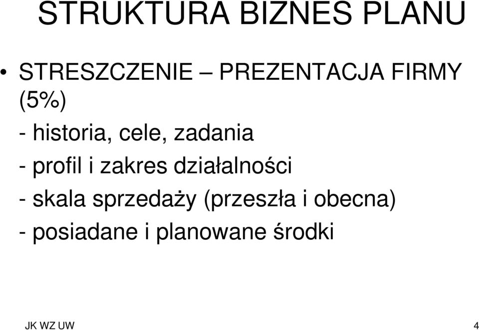 zakres działalności - skala sprzedaży (przeszła