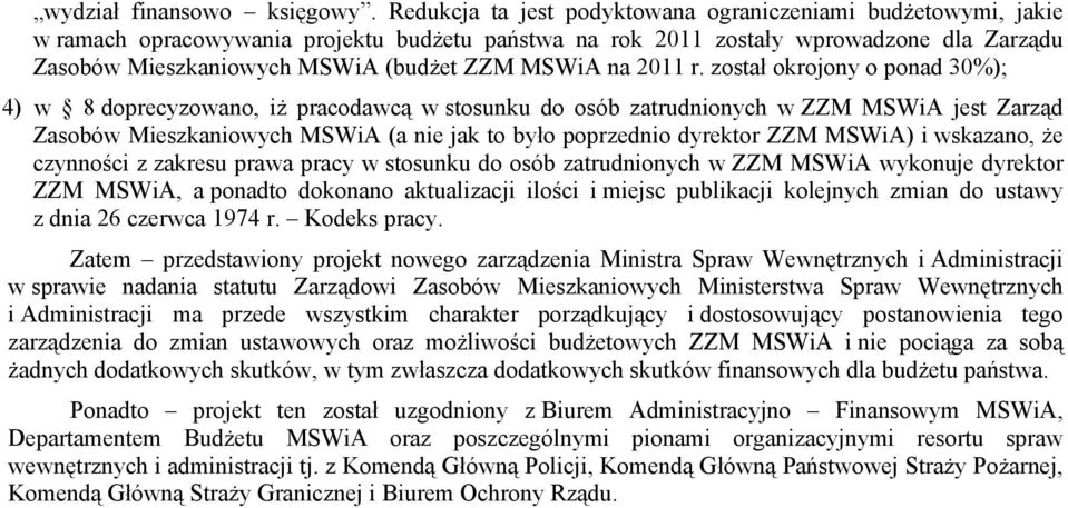 MSWiA na 2011 r.