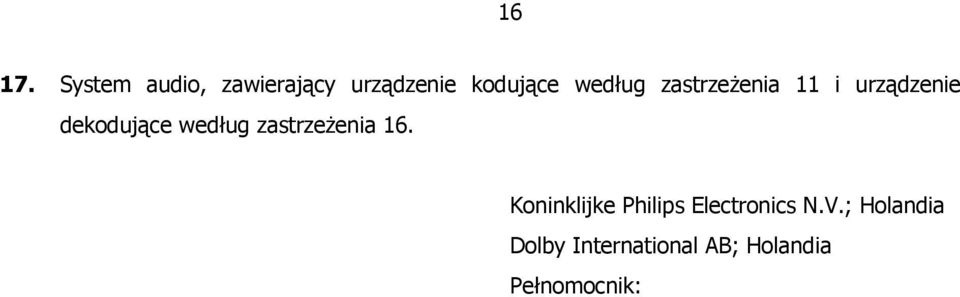 zastrzeżenia 11 i urządzenie dekodujące według