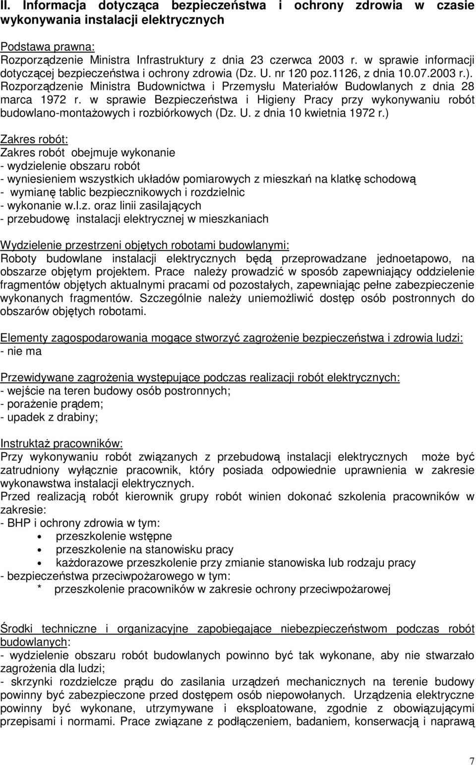 Rozporządzenie Ministra Budownictwa i Przemysłu Materiałów Budowlanych z dnia 28 marca 1972 r.