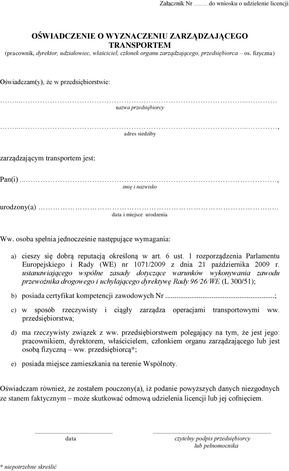 osoba spełnia jednocześnie następujące wymagania: a) cieszy się dobrą reputacją określoną w art. 6 ust.