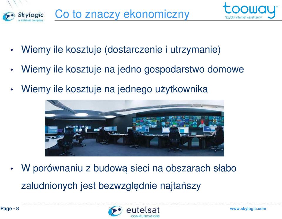 Wiemy ile kosztuje na jednego użytkownika W porównaniu z budową