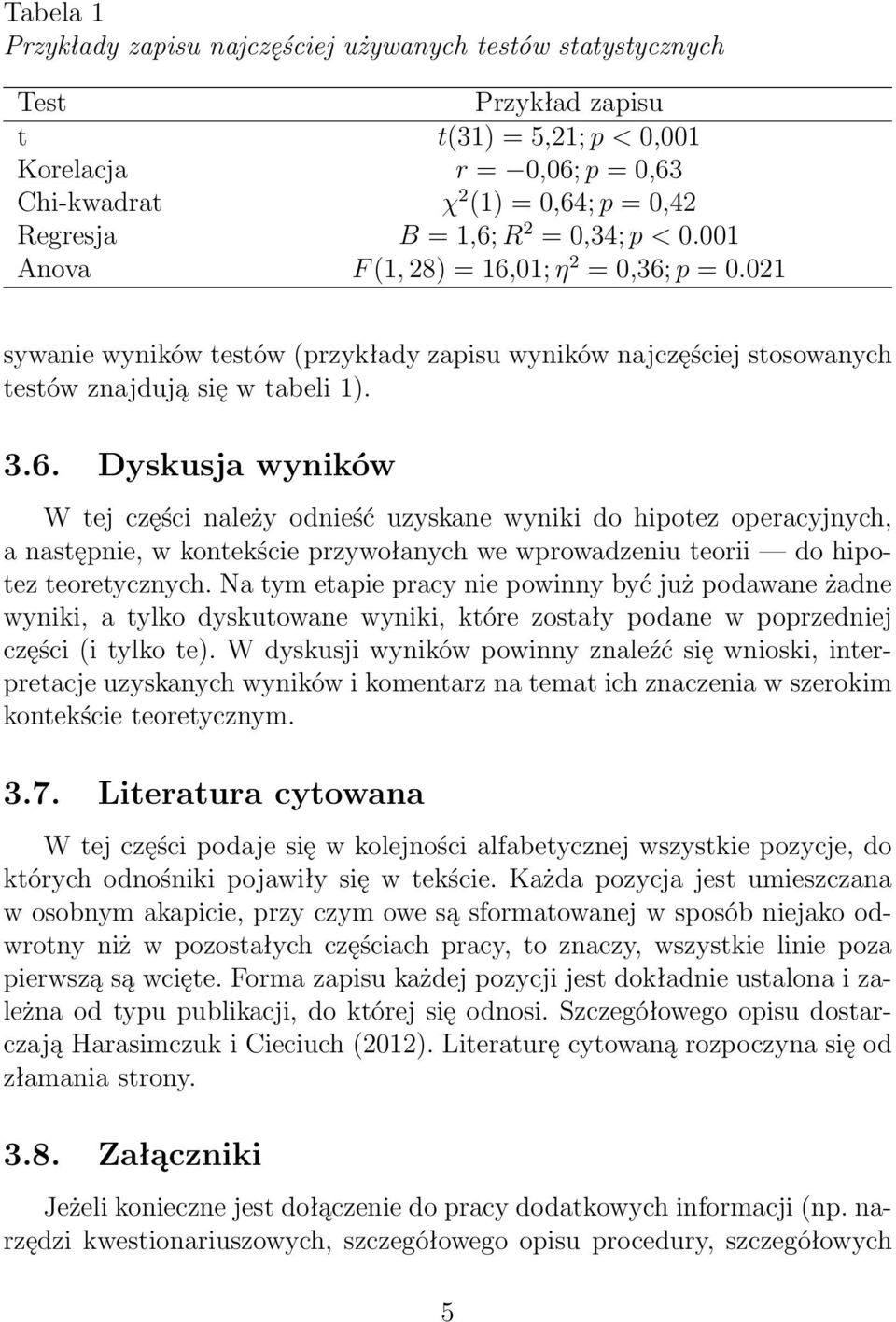 Na tym etapie pracy nie powinny być już podawane żadne wyniki, a tylko dyskutowane wyniki, które zostały podane w poprzedniej części (i tylko te).