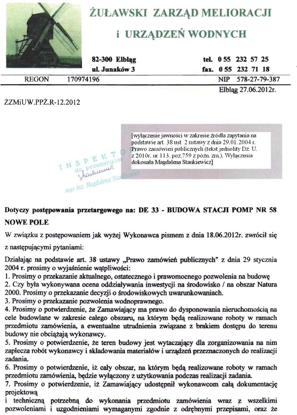 1U" 113. poz. 759 z POZll zm).