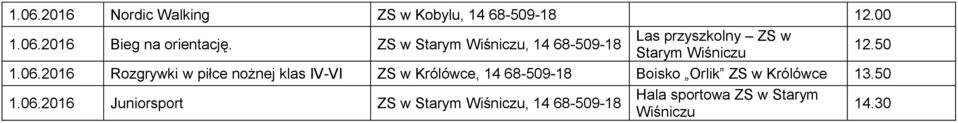 ZS w Starym, 14 68-509-18 Las przyszkolny ZS w Starym 12.