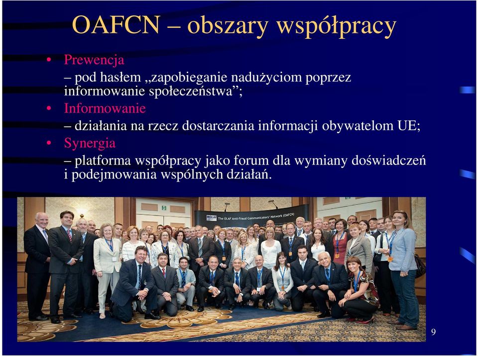 dostarczania informacji obywatelom UE; Synergia platforma współpracy