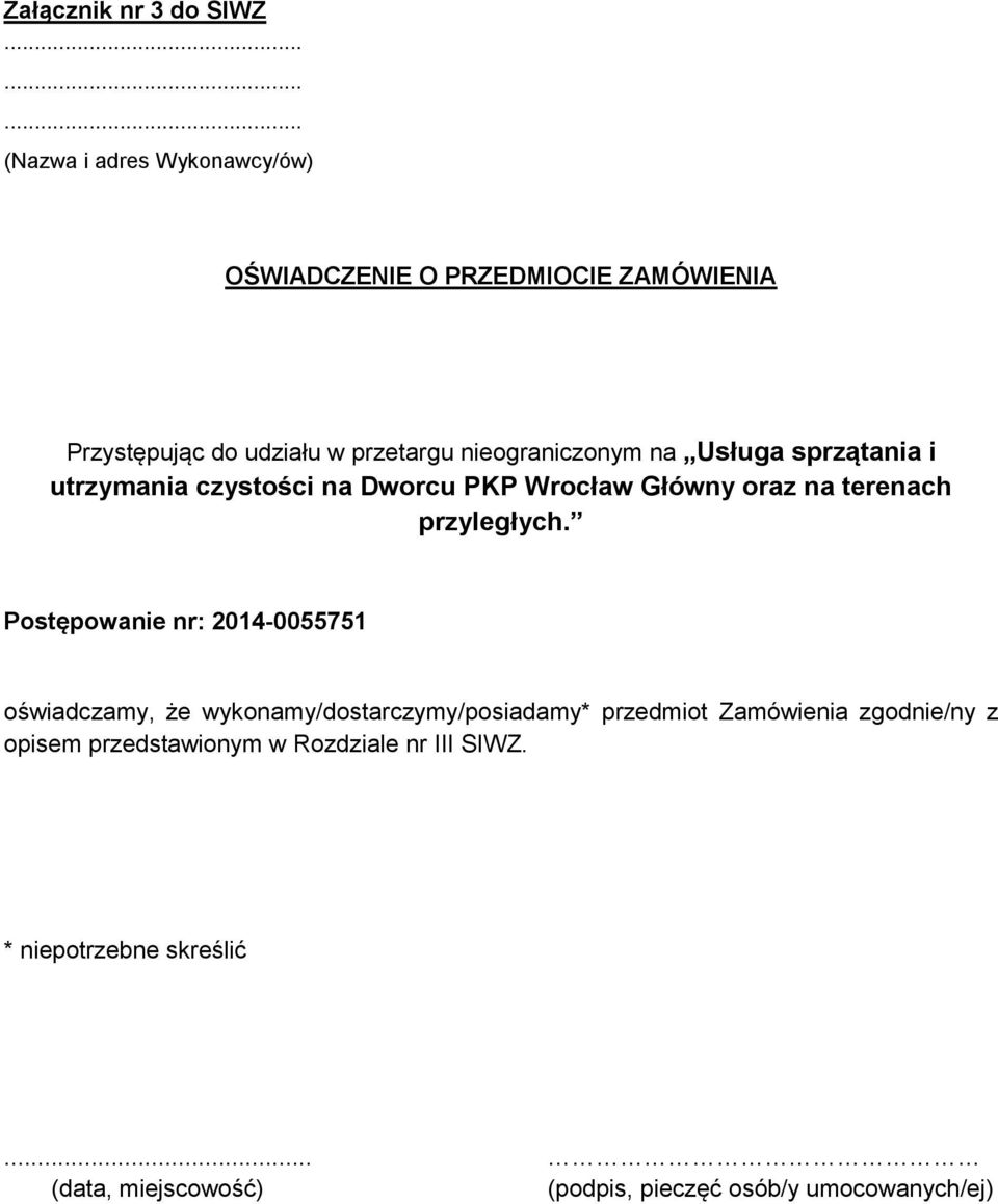 terenach przyległych.
