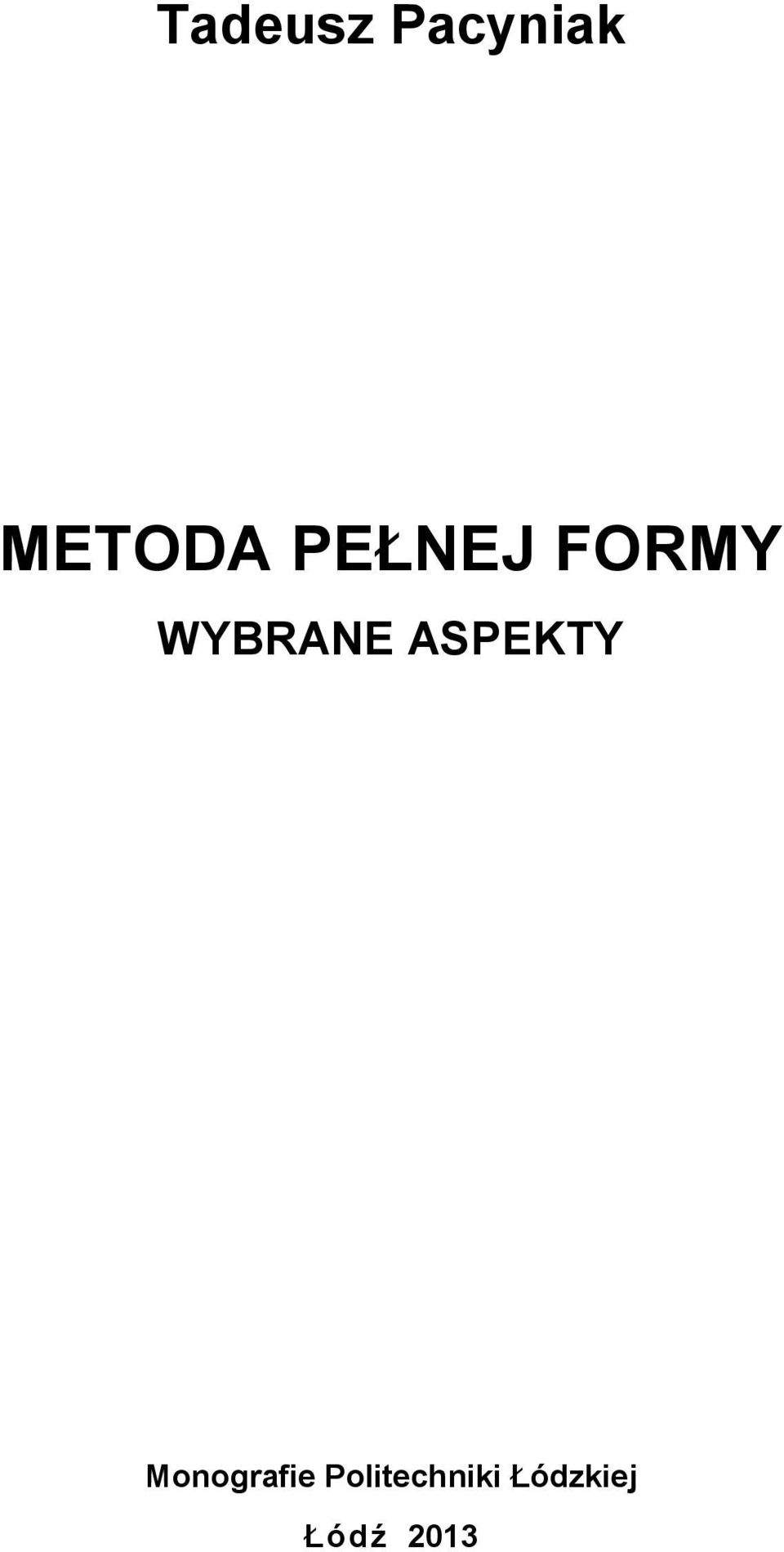 ASPEKTY Monografie