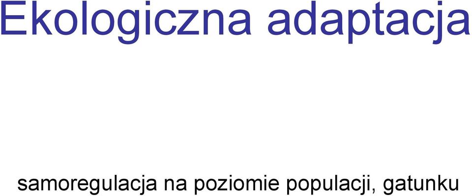 samoregulacja na