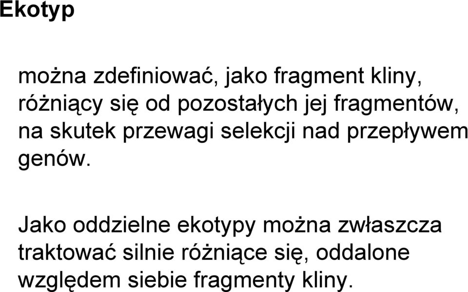 przepływem genów.