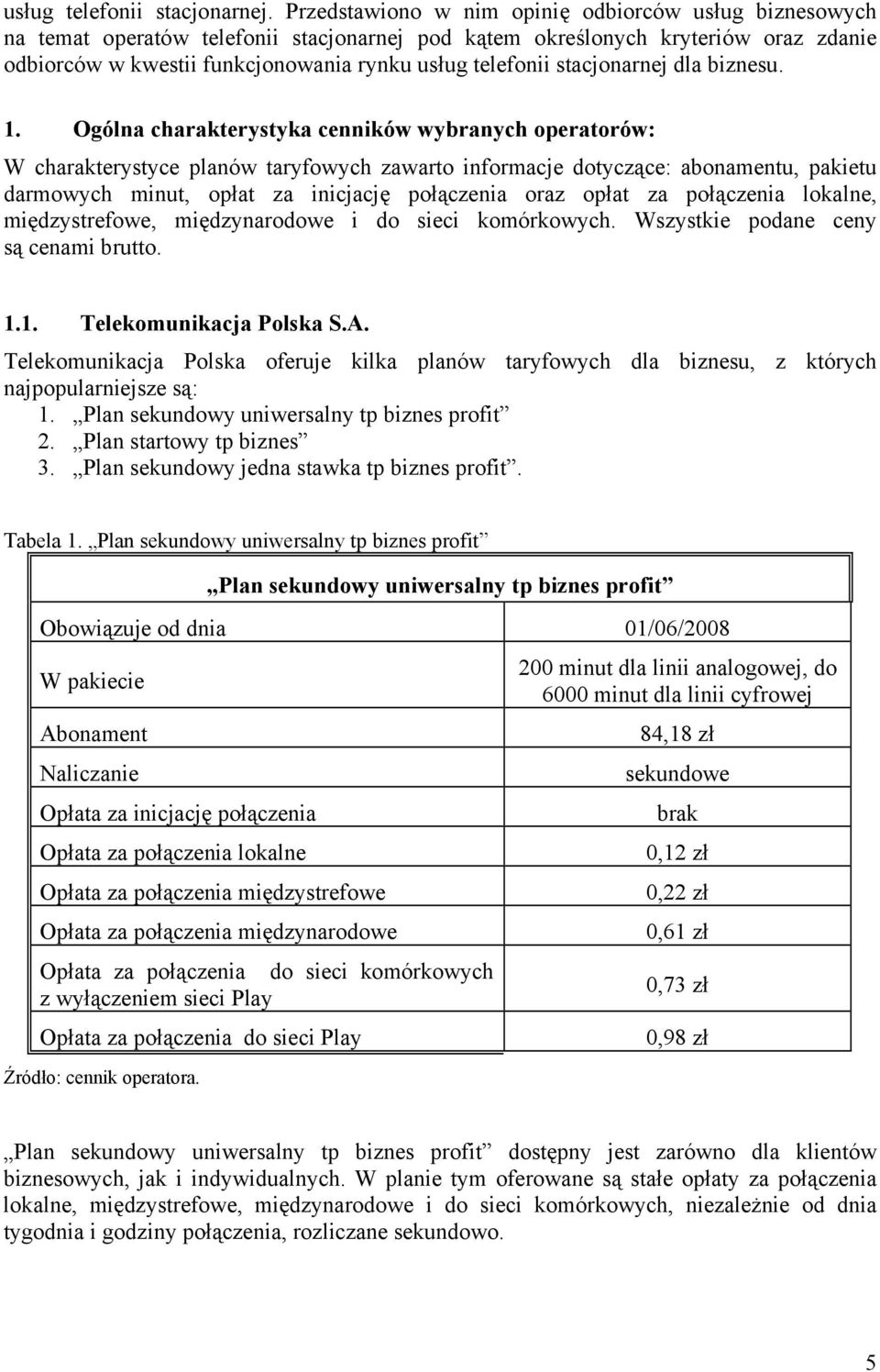 stacjonarnej dla biznesu. 1.