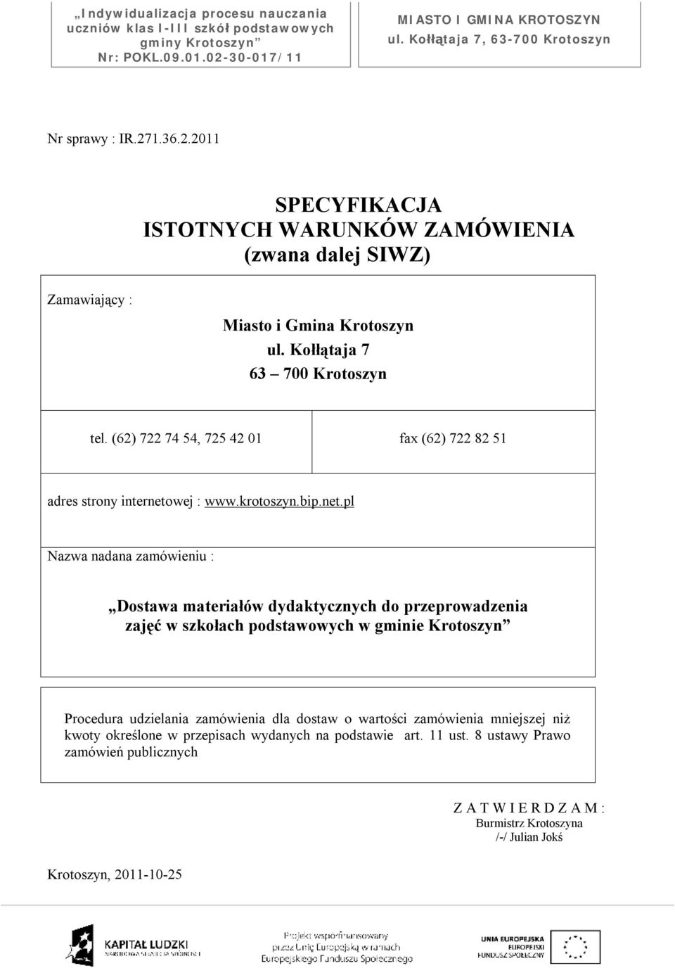 wej : www.krotoszyn.bip.net.