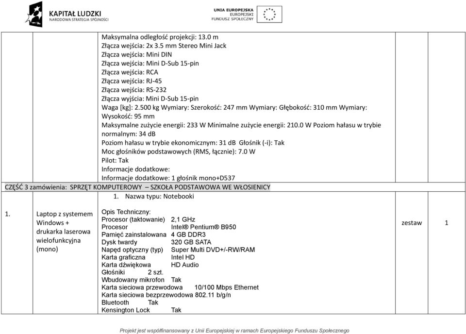 500 kg Wymiary: Szerokość: 247 mm Wymiary: Głębokość: 310 mm Wymiary: Wysokość: 95 mm Maksymalne zużycie energii: 233 W Minimalne zużycie energii: 210.