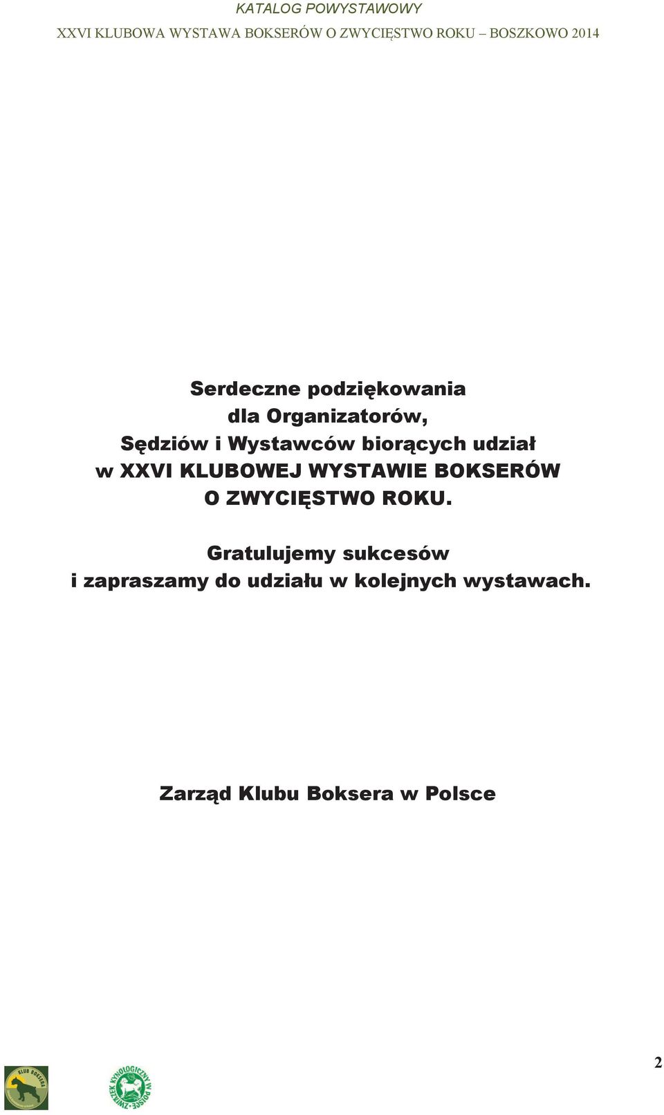 BOKSERÓW O ZWYCIĘSTWO ROKU.