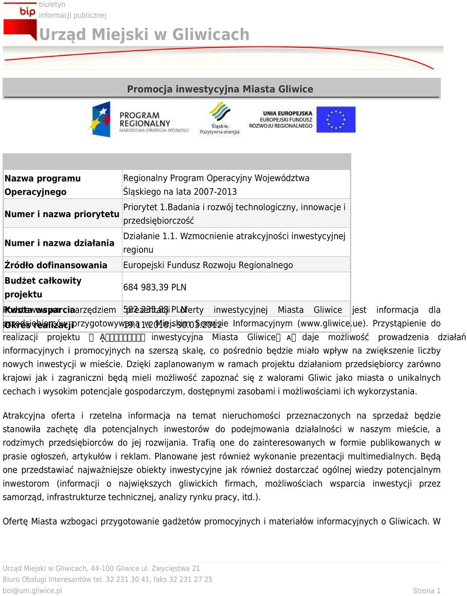 Badania i rozwój technologiczny, innowacje i przedsiębiorczość Działanie 1.