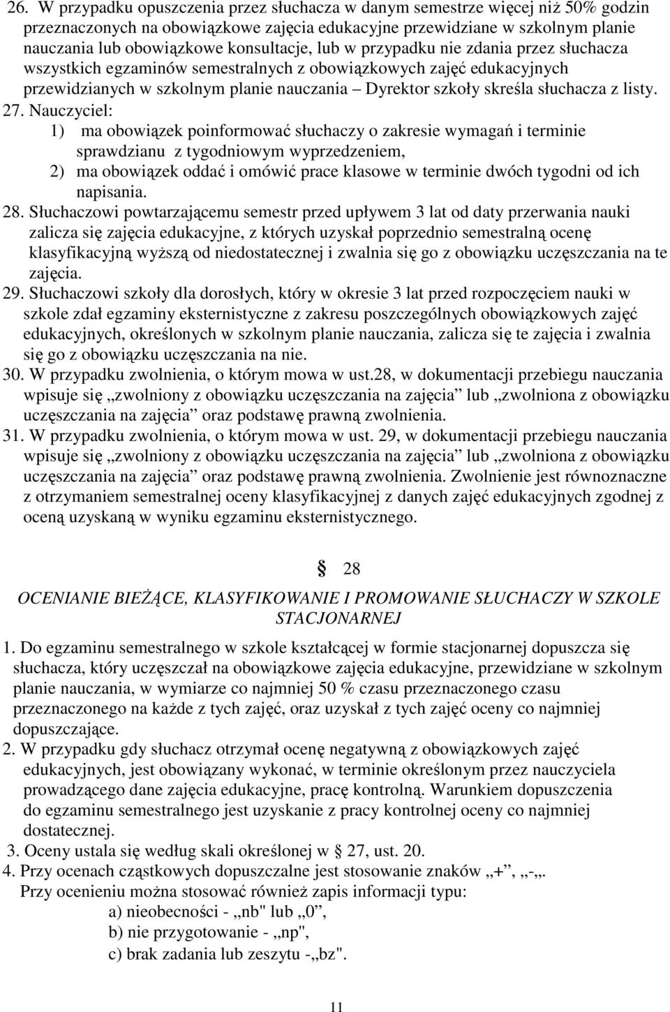 słuchacza z listy. 27.