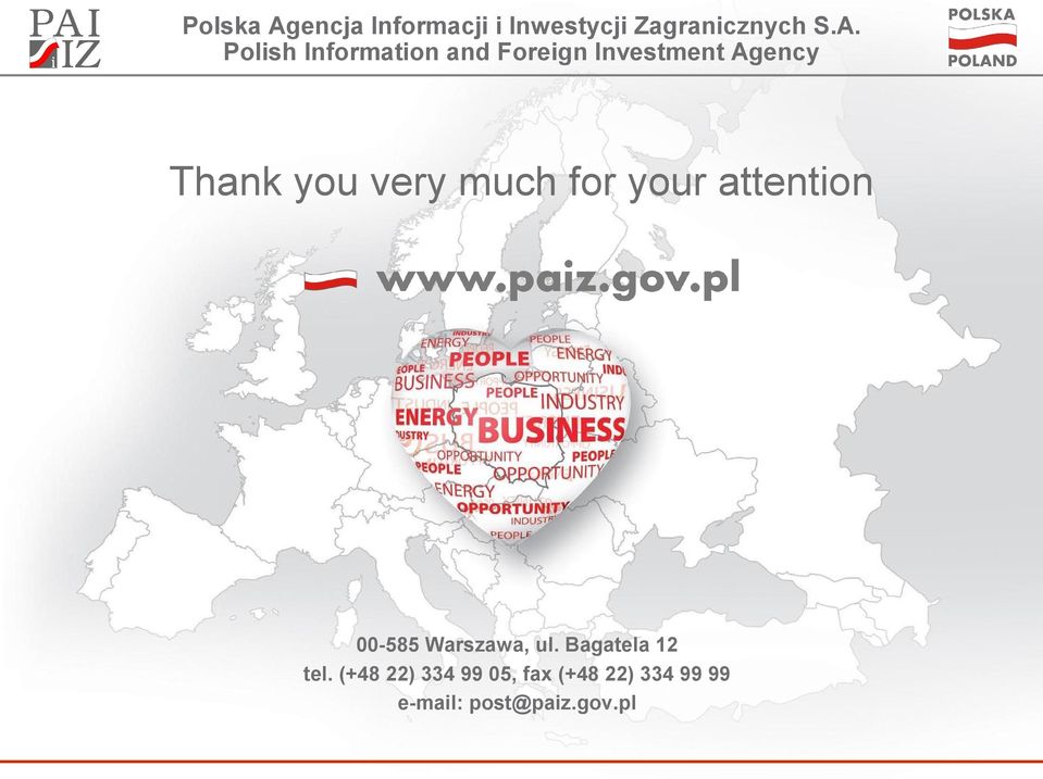 Polish Information and Foreign Investment Agency Thank you
