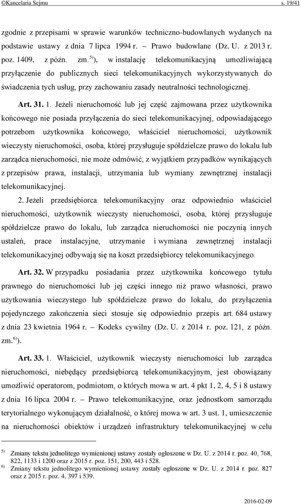 technologicznej. Art. 31. 1.