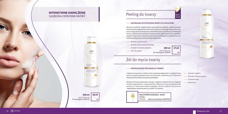 Peeling do twarzy z naturalnymi drobinkami z pestek moreli, łupin orzecha oraz migdałów zapewni Twojej skórze idealne oczyszczenie, profesjonalne wygładzenie oraz naturalną pielęgnację, której