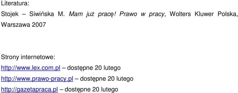 internetowe: http://www.lex.com.