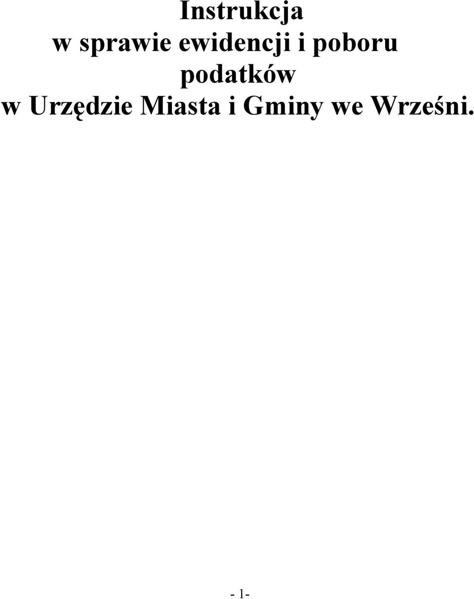 podatków w Urzędzie