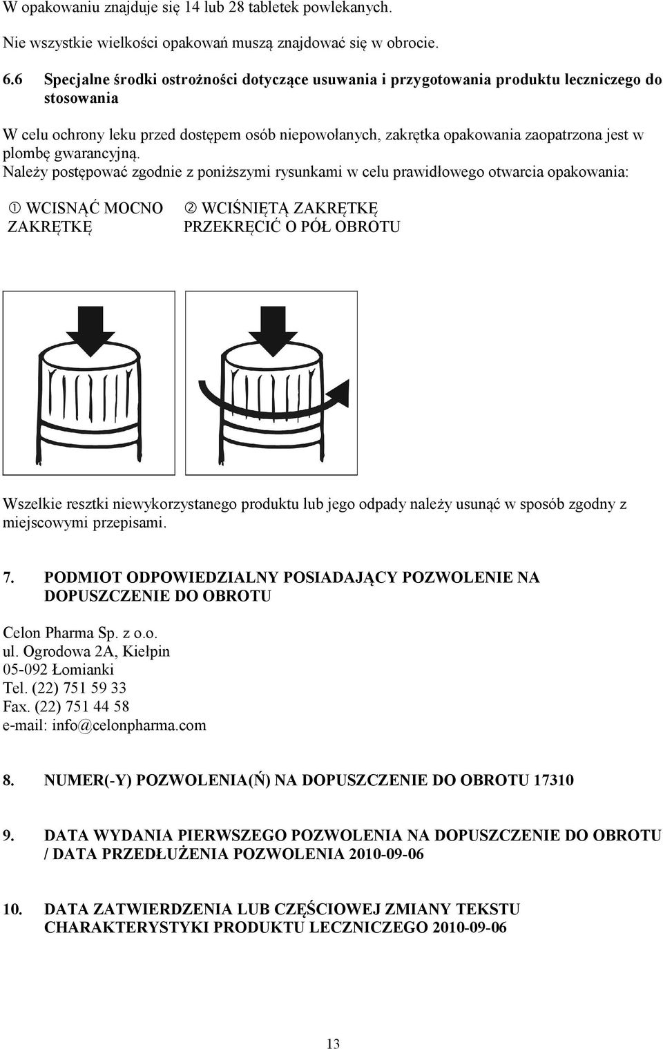 plombę gwarancyjną.