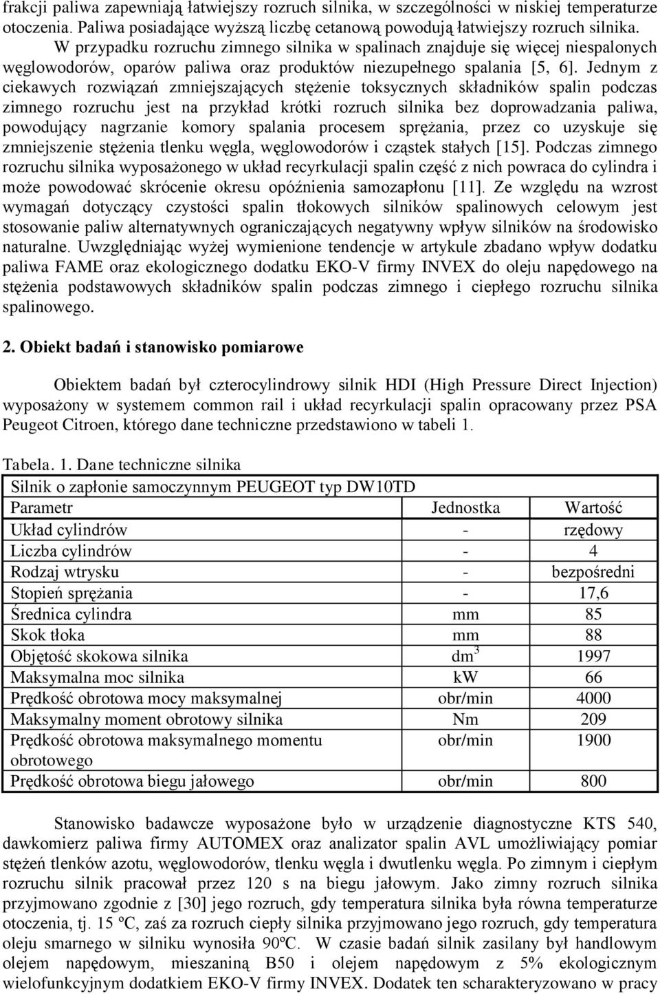 Jednym z ciekawych rozwiązań zmniejszających stężenie toksycznych składników spalin podczas zimnego rozruchu jest na przykład krótki rozruch silnika bez doprowadzania paliwa, powodujący nagrzanie