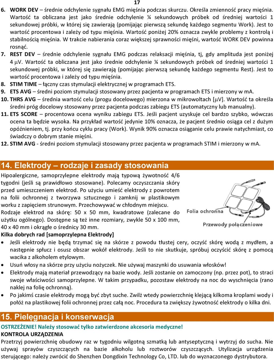 Jest to wartość procentowa i zależy od typu mięśnia. Wartość poniżej 20% oznacza zwykle problemy z kontrolą i stabilnością mięśnia.