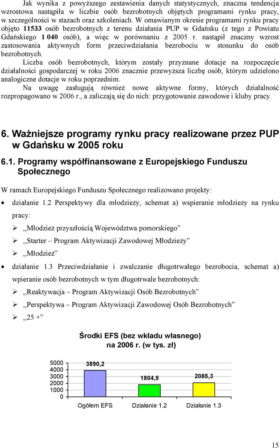 nastąpił znaczny wzrost zastosowania aktywnych form przeciwdziałania bezrobociu w stosunku do osób bezrobotnych.