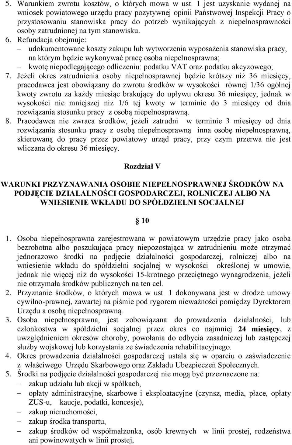 zatrudnionej na tym stanowisku. 6.
