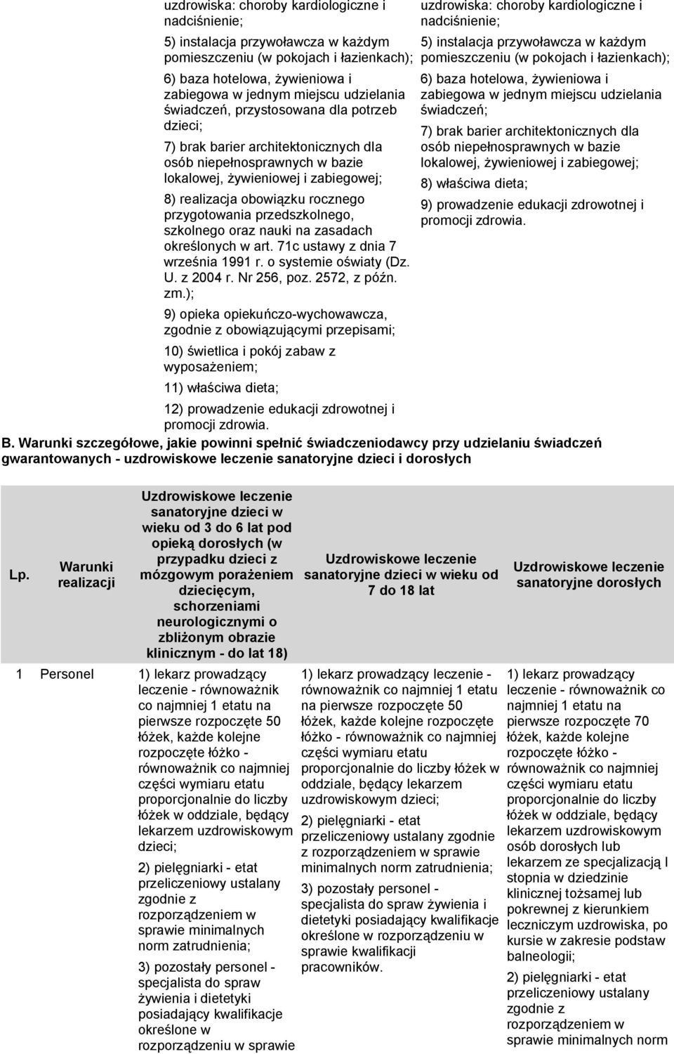 przedszkolnego, szkolnego oraz nauki na zasadach określonych w art. 71c ustawy z dnia 7 września 1991 r. o systemie oświaty (Dz. U. z 2004 r. Nr 256, poz. 2572, z późn. zm.