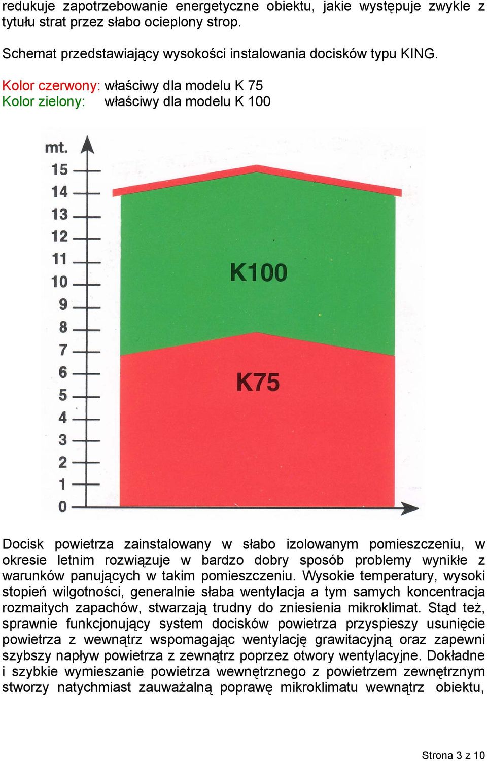 problemy wynikłe z warunków panujących w takim pomieszczeniu.