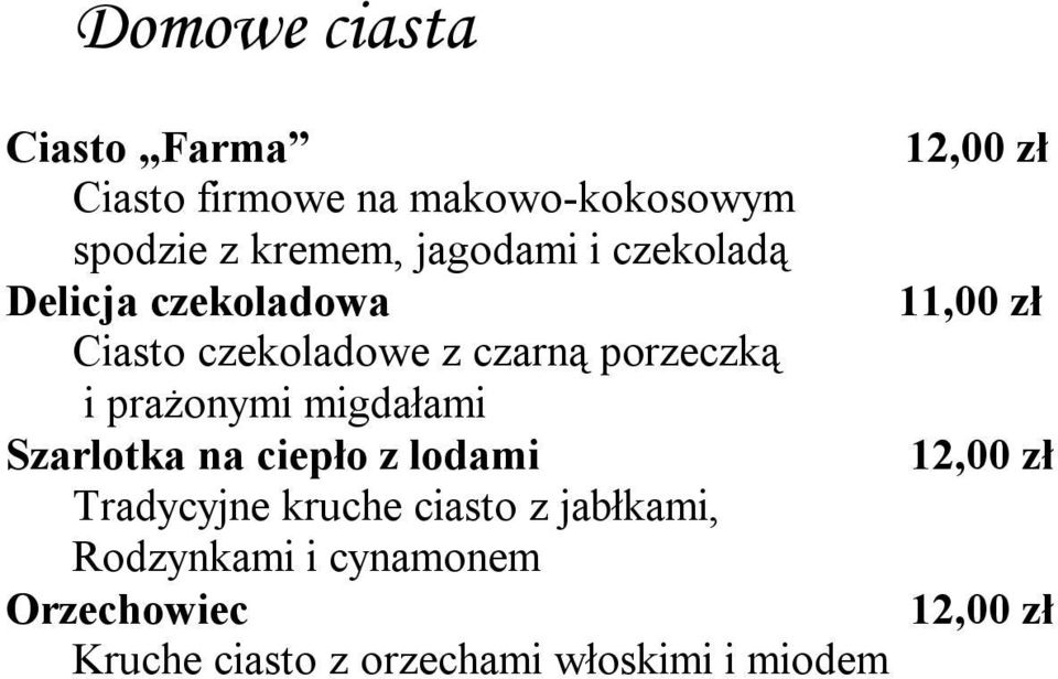 prażonymi migdałami Szarlotka na ciepło z lodami Tradycyjne kruche ciasto z