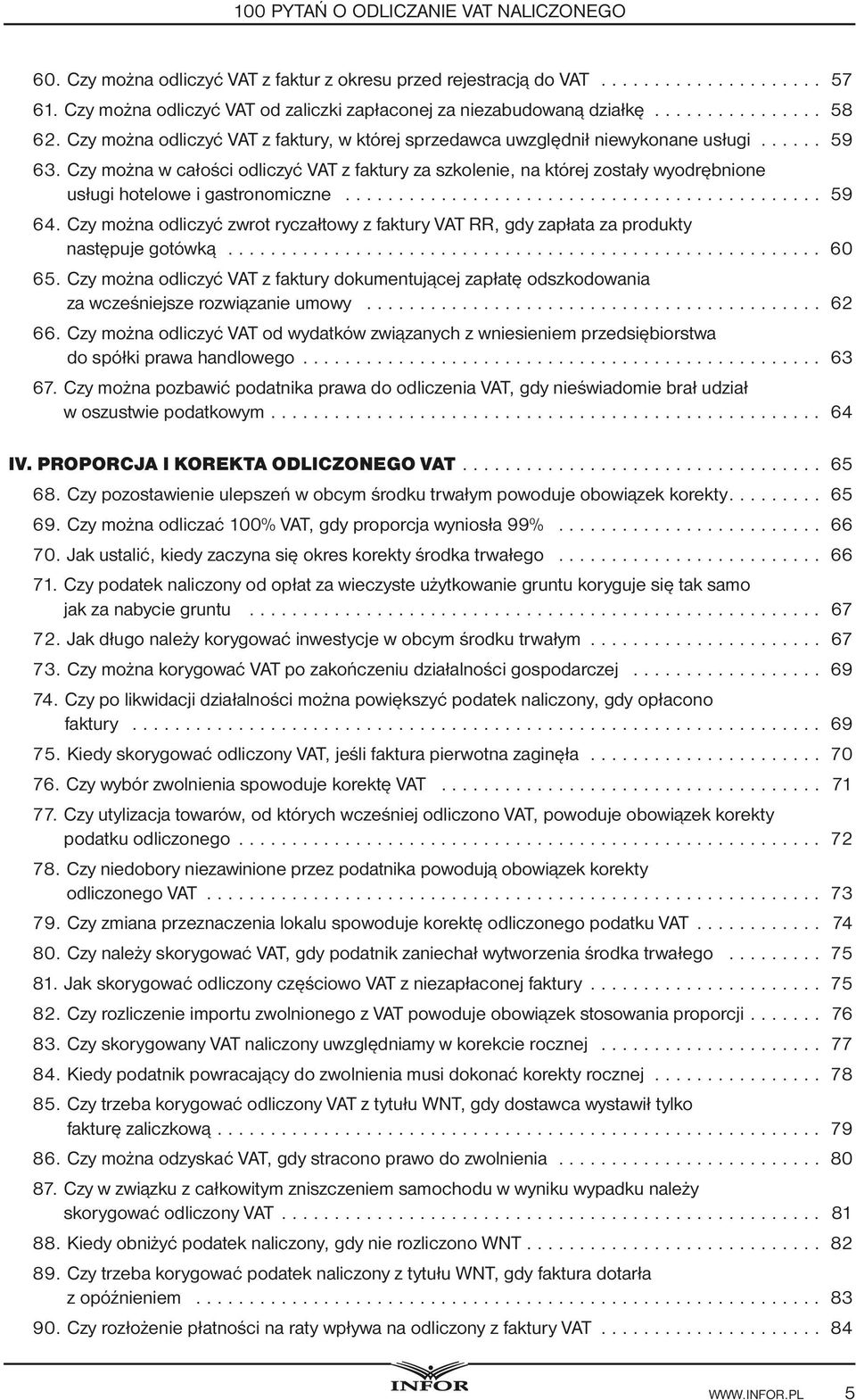 Czy można w całości odliczyć VAT z faktury za szkolenie, na której zostały wyodrębnione usługi hotelowe i gastronomiczne... 59 64.
