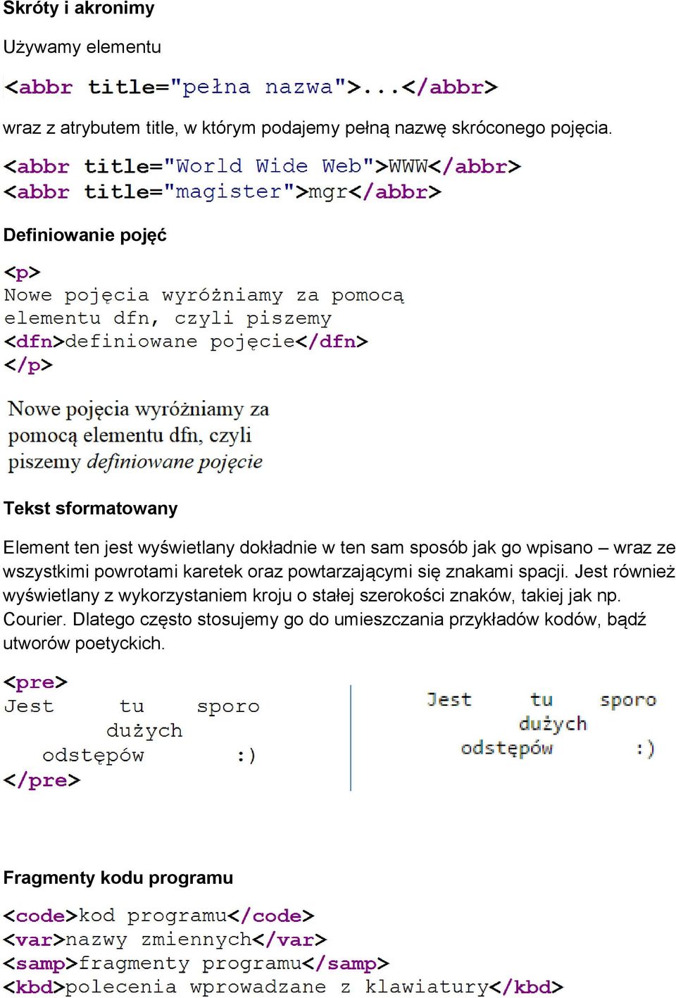 wszystkimi powrotami karetek oraz powtarzającymi się znakami spacji.