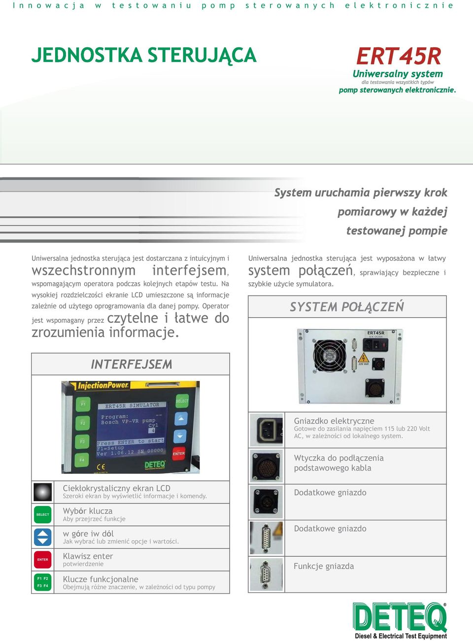 Na wysokiej rozdzielczości ekranie LCD umieszczone są informacje zależnie od użytego oprogramowania dla danej pompy. Operator jest wspomagany przez czytelne i łatwe do zrozumienia informacje.