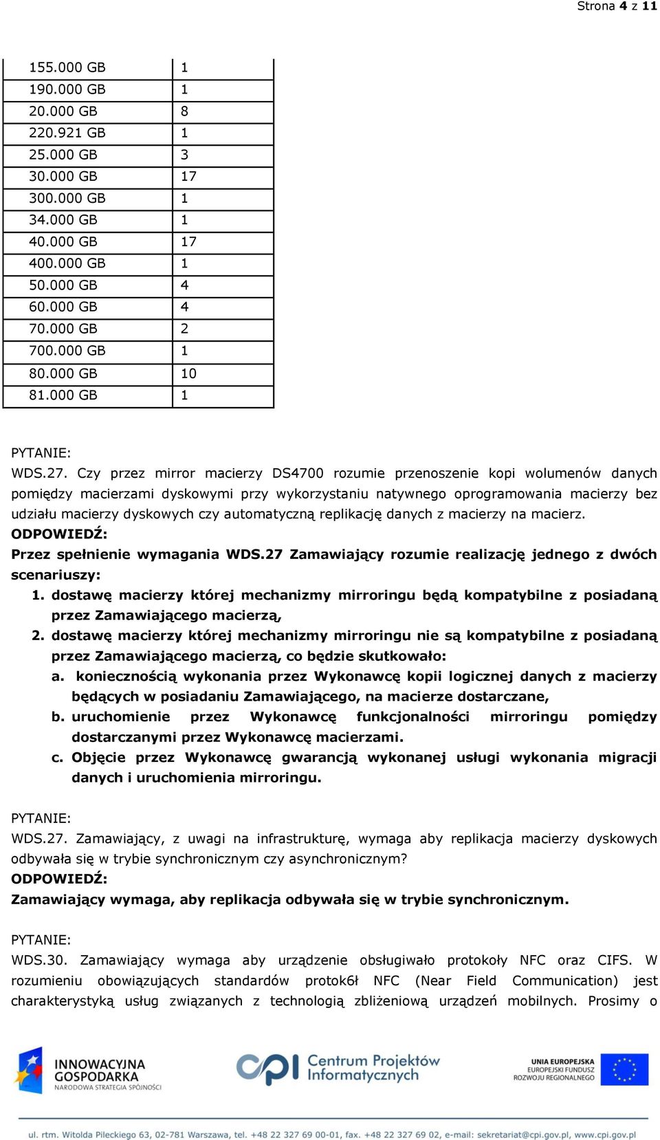 Czy przez mirror macierzy DS4700 rozumie przenoszenie kopi wolumenów danych pomiędzy macierzami dyskowymi przy wykorzystaniu natywnego oprogramowania macierzy bez udziału macierzy dyskowych czy