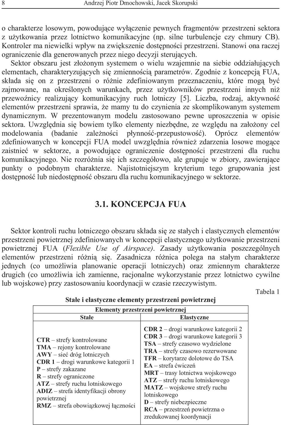 Sektor obszaru jest zoonym systemem o wielu wzajemnie na siebie oddziaujcych elementach, charakteryzujcych si zmiennoci parametrów.