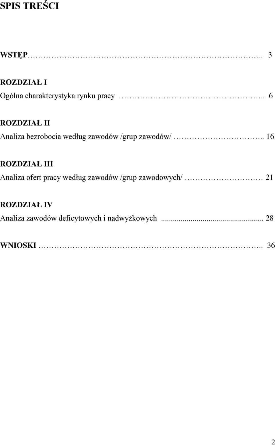. 16 ROZDZIAŁ III Analiza ofert pracy według zawodów /grup zawodowych/