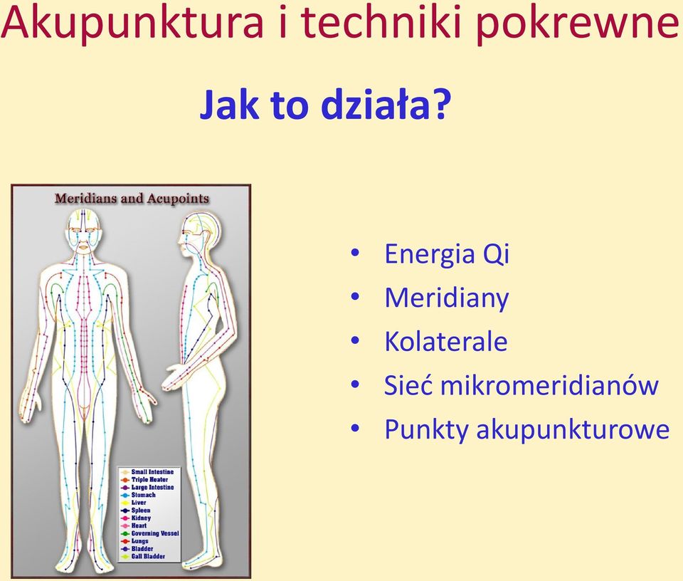 Energia Qi Meridiany
