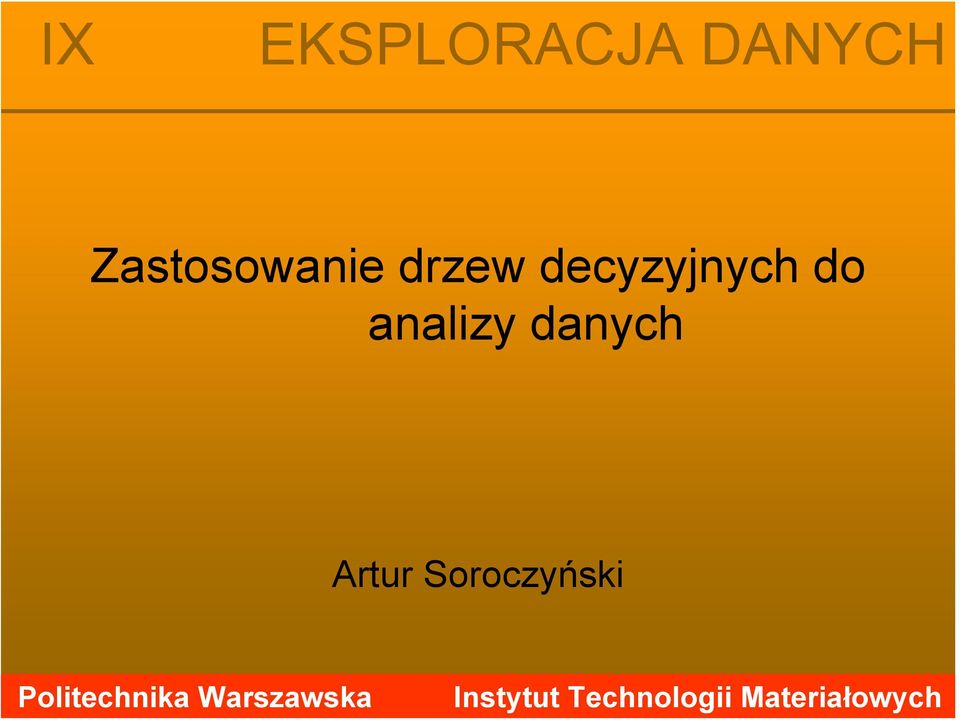 Soroczyński Politechnika